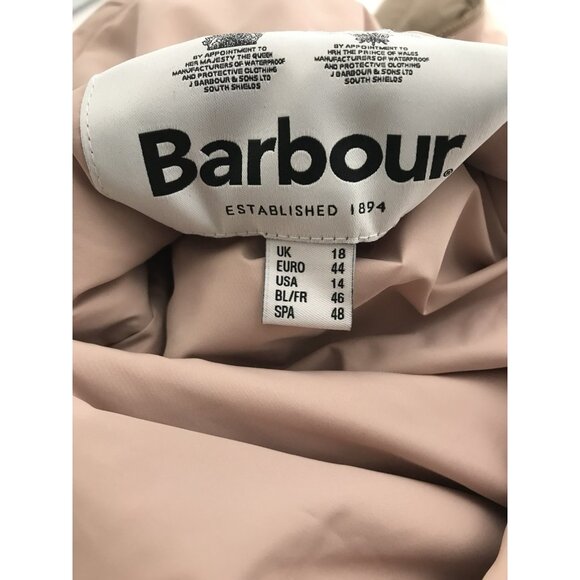 Barbour Vest Womens Size 14‎ US 18 UK Reversible Shelly Gilet Quilted Beige Pink - Picture 14 of 15